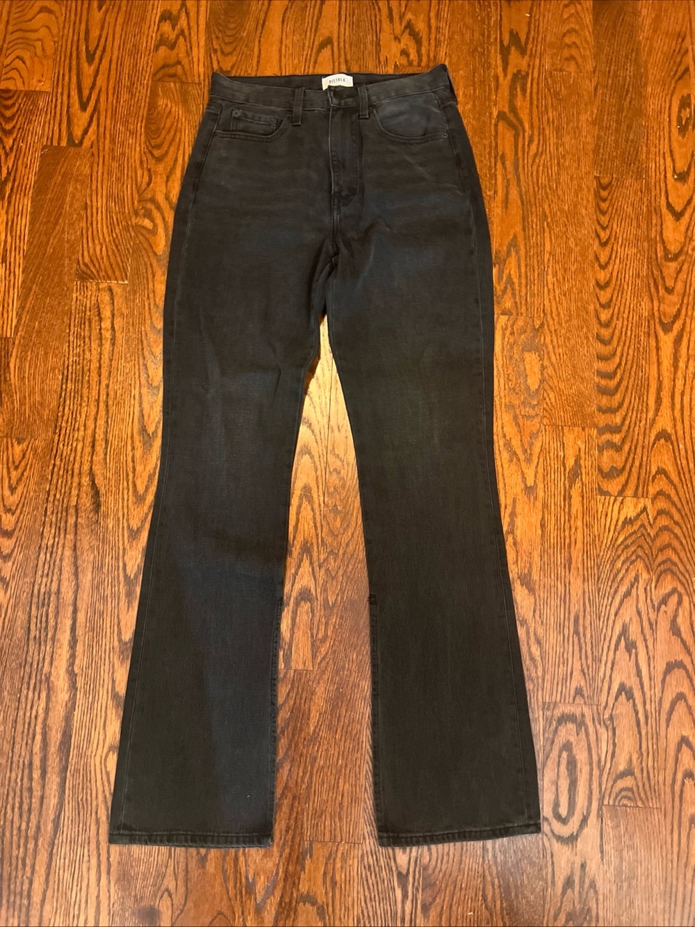 Pistola Women’s Black Bootcut Soft Jeans Size 26 Split Hem